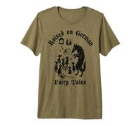 German Fairy Tales Wolf Seven Kids Goat Story Premium T-Shirt