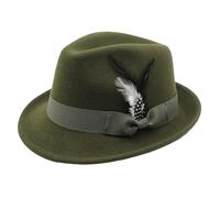 German Fedora - Classic Style Traditional Hat, Festivals Wear Breathable Fabric with Adjustable Fit, Oktoberfest Hats for Men, Women, Adults, Couples, Parties, and Cosplay, 22.44 Inch or 22.83 Inches