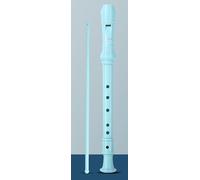 German Fingering, Natural,Soprano Recorders Descant Flute With Cleaning Rod German Style for Chrildren Kids Beginner Graduation or Back to School Gift (Blue six holes)