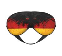 German Flag Bird 10an Flag Bird Sleep Masks Adjustable Strap Soft Eye Mask for Women Men Travel Work Home