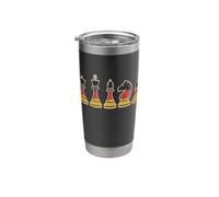 German Flag Chess Pieces German Chess Player Stainless Steel Insulated Tumbler
