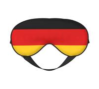German Flag Double Sided Sleep Mask Soft Comfortable Light Blocking Eye Cover for Night Rest
