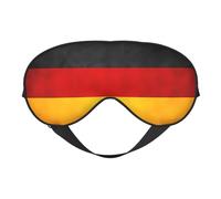 German Flag Eye Mask Sleep Mask Light BlockBlindfold Night Eyes Cover Soft Pressure-Free Eyeshade with Elastic Strap for Home Travel Office Nap Yoga