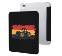 German Flag Farm Vehicle Printed Tablet Case Compatible with iPad Series Hard Translucent Back Protective Cover