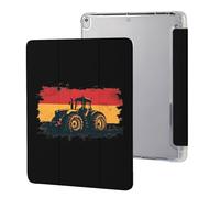 German Flag Farm Vehicle Printed Tablet Case Compatible with iPad Series Hard Translucent Back Protective Cover
