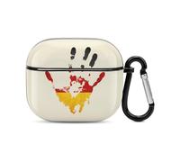 German Flag Hand Print Trendy Bluetooth Earbuds Protector Printed Wireless Earbud Case Covers Compatible with Airpods 3