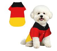 German flag Hawaiian Dog Shirt Pet Clothes for Small Dogs Cats