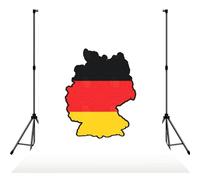 German Flag Map Print 5x7ft Backdrop Curtain With Hanging Pocket Back Drop Photography Accessories For Live Streaming