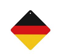 German Flag Pattern Car Air Fresheners 6 Pcs Square Hanging Aromatherapy Tablets Scented Fresheners For Bedroom Bathroom
