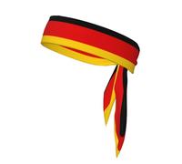 German Flag Pattern Tennis Headband for Women,Sweat Band for Workout, Head Tie for Running, Football, Basketball,Athletics