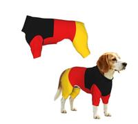 German flag Print Dog Clothes - 4 Legs Jumpsuit Sweatshirt for Small Medium Large Dogs Cats