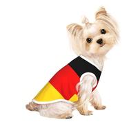 German flag print Dog Shirts for Small Dogs Stretchy T-Shirts Lightweight Tank Top Sleeveless Striped Vest