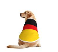 German flag Print Dog T-Shirt - Casual Summer Pet Top Lightweight Dog Clothes Apparel for Medium Large Dogs