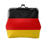 German Flag Print Exquisite Versatile Kiss Lock Coin Purse Cute Small Zipper Wallet for Coins Cards