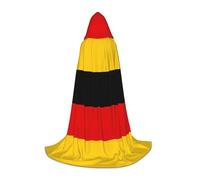 German Flag Print Hooded Wizard Robe Halloween Cloak Medieval Renaissance Cosplay Christmas Party Outfits
