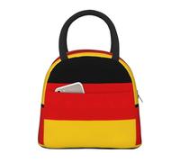 German Flag Print Insulated Lunch Bag Portable Leakproof Reusable Tote Work School Picnic Boys Girls