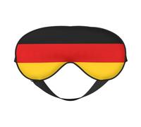 German Flag Print Silk Like Sleep Eye Mask Comfortable Blindfold Adjustable Soft Eye mask for Sleep