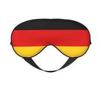 German Flag Print Soft Eye Mask â€“ Elastic Nighttime Shade, Light-Proof Blindfolds for Plane, Yoga, Travel