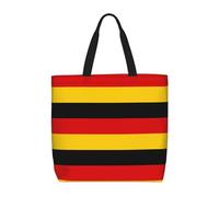 german flag print Tote Bag for Women Lady, Reusable Shopping Bag Travel, Zipper,Inner Pocket