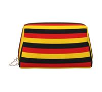 German Flag Print Women Makeup Bag Cosmetic Travel Vanity Pouch Toiletry Everyday Essential Organizer