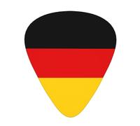 German flag Printed guitar picks - three thicknesses: thin, medium and thick, suitable for electric guitar, bass and ukulele.