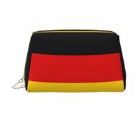 German Flag Printed Handheld Makeup Case, Spacious Toiletry Organizer Designed for Brushes and Toiletries
