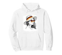 German Flag Woman Summer Vacation Travel Pride Pullover Hoodie