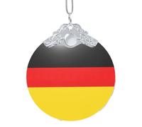 German Flag Xmas Home Decorations Ornaments, Hanging Christmas Tree Gift Pendant For Holiday Cheer