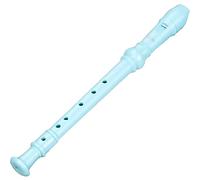 German Flute Wind Instruments For Music Lovers Teaching, Recorders 6-hole Detachable Soprano Recorder, Cleaning Stick + Storage Bag(Blue)