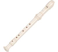 German Flute Wind Instruments For Music Lovers Teaching, Recorders 6-hole Detachable Soprano Recorder, Cleaning Stick + Storage Bag(Ivory white)