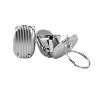 German Folding Portable Keychain Nail Clipper Travel Nail Clippers with Nail Files Portable Stainless Straight Nail Clippers Bundle (Silver, One Size)