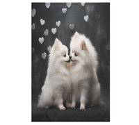 German Fox Terrier 1000 Piece Wooden Jigsaw Puzzles for Adults Puzzle Learning Educational Toys Family Games for Kids Jigsaws （78×53cm）