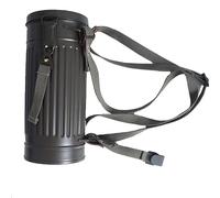 German Gas Mask Jar Outdoor Toolbox Engraved with World War II Green, Green