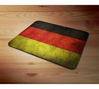 German Germany Grunge Flag soft 5mm Rubber PC Mouse Pad Mat - For Gaming Home or Office