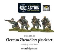 Warlord Games Plastic Miniatures – German Army Grenadiers, 28mm Highly Detailed Bolt Action WWII