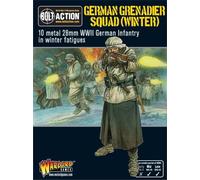 German Grenadiers in Winter Clothing - 28mm Scale Metal Miniatures for Bolt Action by Warlord Games - Highly Detailed World War 2 Miniatures for Table-top Wargaming