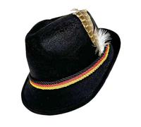 German Hat - Traditional Non-Woven Hat | Bavarian Alpine Hat for Fancy Dress, Oktoberfest, Halloween, Carnival, Themed Parties, Cultural Events and Celebrations
