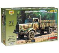 German Heavy Cargo Truck L4500A 1:35 Plastic Model Kit Zvezda