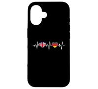German heritage UK Germany British Flag German Flag Case for iPhone 16
