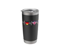 German Heritage UK Germany British Flag German Flag Stainless Steel Insulated Tumbler