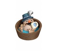 German incense smoker Bavarian in pool, height 10 cm / 4 inch, original Erzge...