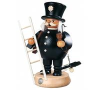 German incense smoker Chimney Sweep, height 19 cm / 7 inch, original Erzgebir...