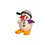 German incense smoker Cool-Man with ski and pant, height 9 cm / 4 inch, origi...