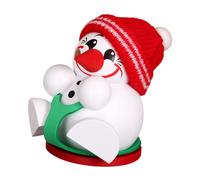 German incense smoker Cool-Man with sled, height 9 cm / 4 inch, original Erzg...