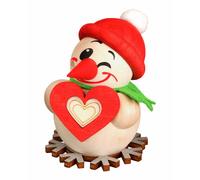 German incense smoker Cool-Man with sleigh, height 10 cm / 4 inch, original E...