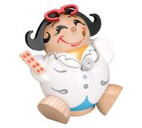 German incense smoker doctor, height 11 cm / 4 inch, original Erz.. SV 19128 NEW