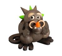 German incense smoker dragon grandpa, height 9 cm / 4 inch, original Erzgebir...