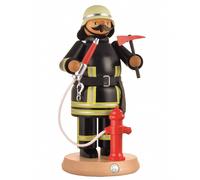 German incense smoker firefighter, height 24 cm / 9 inch, original Erzgebirge...