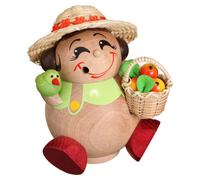 German incense smoker gardener, height 11 cm / 4 inch, original Erzgebirge by...
