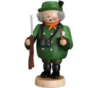 German incense smoker hunter, height 19 cm / 8 inch, original Erzgebirge by S...